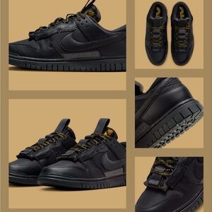 Nike  Men's Black and Gold Sneakers